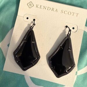 Kendra Scott Black Geometric Earrings